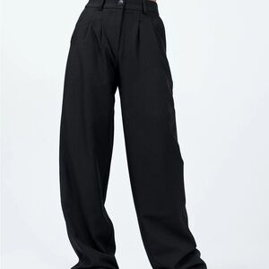 Princess Polly Archer Pants Black Size 2 | Trousers